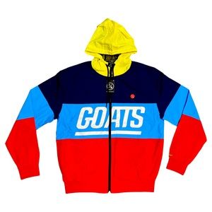 Fly Supply Co goats Windbreaker/jacket Nylon Mens Size LARGE NWT!